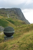 Břidlicový důl v průsmyku Honister Pass. Lake District