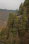 Vyhlídková plošina nad Labem u Belvederu