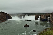 Vodopád Goðafoss na řece Skjálfandafljót