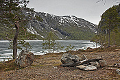 Jezero Storskogvatnet, NP Rago