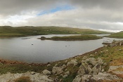 Muckle Roe. Shetlandy. Skotsko