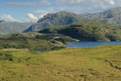 Loch Gleann Dubh. Skotsko