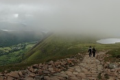 Glen Nevis z Ben Nevis (133 m). Skotsko