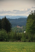 Hrad Pecka od Krkonošské vyhlídky