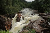 Vodopády v Achriabhach na řece Water of Nevis