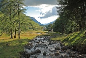 Údolí Glen Etive a řeka Etive